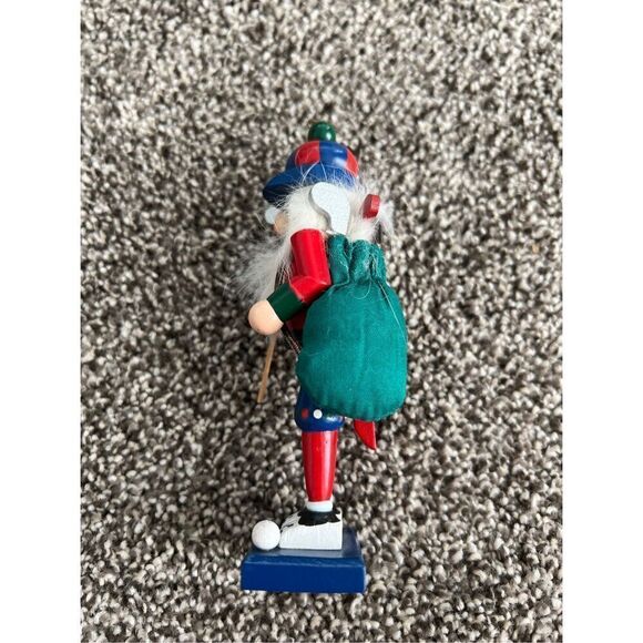 Nutcracker Village golfer 5” tall Working Mouth And Back Handle - Picture 2 of 6